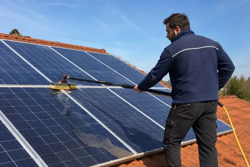 Nettoyage et entretien de panneaux solaires à Graissessac